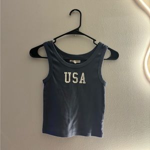 TRENDY BLUE USA TANK TOP